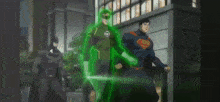 Green Lantern Getting Jumped GIF - Green Lantern Getting Jumped Let Him Get Up GIFs