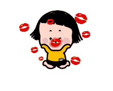 mim love you kawaii kisses