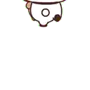 a cartoon drawing of a dog wearing a hat and a microphone .