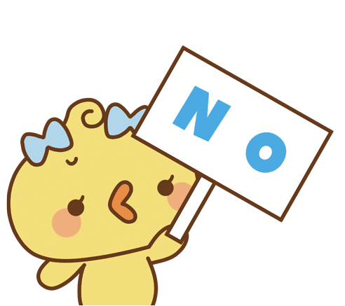 No Way Piyomaru Sticker - No Way No Piyomaru Stickers