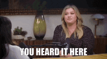 Kelly Clarkson Angie Martinez Irl Podcast GIF - Kelly Clarkson Angie Martinez Irl Podcast You Heard It Here GIFs