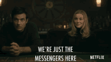 Were Just The Messengers Here Marty Byrde GIF - Were Just The Messengers Here Marty Byrde Wendy Byrde GIFs