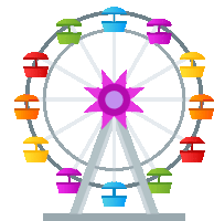 Ferris Wheel Travel Sticker - Ferris Wheel Travel Joypixels Stickers