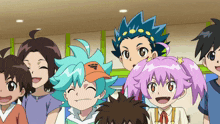 a group of cartoon characters are posing for a picture and one of them is wearing a hat that says adidas