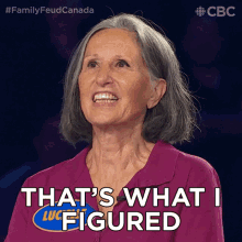 Thats What I Figured Lucielle GIF - Thats What I Figured Lucielle Family Feud Canada GIFs