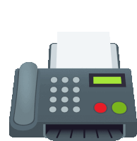 Fax Machine Objects Sticker
