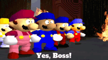 Smg4 Yes Boss GIF - Smg4 Yes Boss Yes Sir GIFs