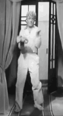 Fight Ostap Black And White GIF
