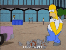 I Have To Pee Pee GIF - I Have To Pee Pee Thesimpsons GIFs