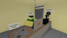 a roblox character wearing a green hat and a green shirt smiles