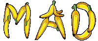 the word mad is made out of bananas