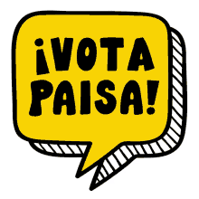 vota paisa paisa columbia columbian votar