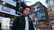 a man stands in front of a zop store