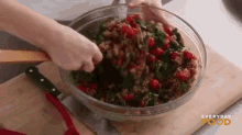 Everyday Food With Sarah Carey: Roasted Tabbouleh GIF - Tabbouleh Middle East GIFs