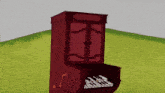a cartoon drawing of a piano with a s on the bottom