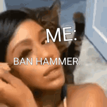 Ban Hammer Cat GIF - Ban Hammer Cat Hitting Ban Hammer GIFs