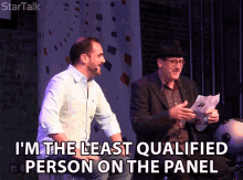 im the least qualified person on the panel least qualified not the best person grinspoon star talk gif