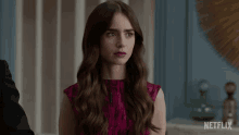 Scowl Lily Collins GIF - Scowl Lily Collins Emily Cooper GIFs