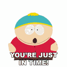 youre just in time eric cartman south park s6e2 jared has aides