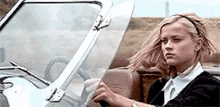 Reese Witherspoon Cruel Intentions Driving Convertible GIF - Wind Hair In Wind Convertible GIFs