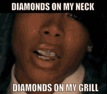 Diamonds On My Neck Diamonds On My Grill GIF - Diamonds On My Neck Diamonds On My Grill Kelis GIFs