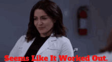 Greys Anatomy Amelia Shepherd GIF - Greys Anatomy Amelia Shepherd Seems Like It Worked Out GIFs