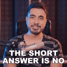 The Short Answer Is No Unmesh Dinda GIF - The Short Answer Is No Unmesh Dinda Piximperfect GIFs