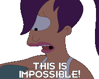 This Is Impossible Leela Sticker