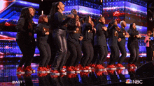 Jumping Sing Harlem GIF - Jumping Sing Harlem America'S Got Talent GIFs