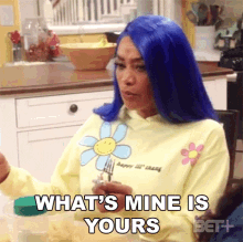 Whats Mine Is Yours And Whats Yours Is Mine Denise Ford GIF - Whats Mine Is Yours And Whats Yours Is Mine Denise Ford The Ms Pat Show GIFs
