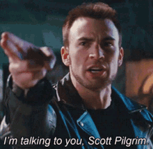 Im Talking To You Scott Pilgrim GIF - Im Talking To You Scott Pilgrim Chris Evans GIFs