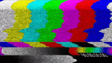 off air tv retro colors glitch