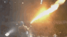 Lindemann линдеманн группа рамштайн Rammstein бесит тилль рок GIF - Rammstein Flamethrower Stage GIFs