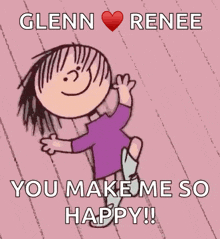 You Make Me So Happy Charlie Brown GIF