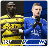 Watford F.C. (1) Vs. Leicester City F.C. (2) Half-time Break GIF - Soccer Epl English Premier League GIFs