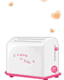 My Melody Toaster GIF - My Melody Toaster I Love You GIFs