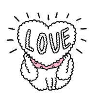 Sparkling Heart Warm Smile Sticker