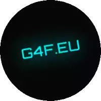 a logo for g4f.eu is displayed in a black circle