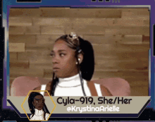 a picture of a woman with the name cyla-919 on the bottom