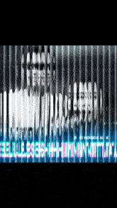 a black and white photo of a group of people behind bars with the words " endless " visible