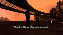 Gtagif Gta One Liners GIF - Gtagif Gta One Liners Thanks Chico See You Around GIFs