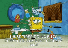 Me Busy GIF - Me Busy Spongebob GIFs