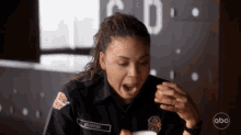 Station19 Vic Hughes GIF - Station19 Vic Hughes Spit Out Food GIFs