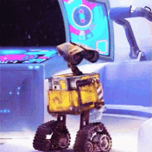 Wall E Sit Here GIF - Wall E Sit Here Sit With Me GIFs