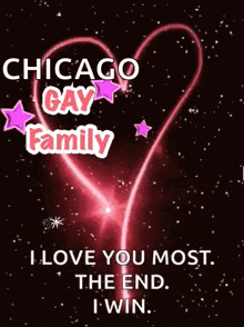 a chicago gay family i love you most the end i win poster