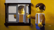 Lego Window GIF - Lego Window Stalking GIFs