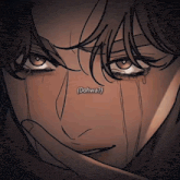 a close up of a person 's face with a caption that says dohwa ?