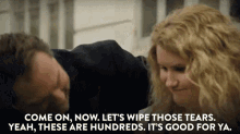 A Real Nurturer GIF - Wipe Those Tears Dont Cry Idiot Sitter GIFs