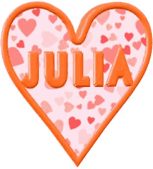 Julia Name GIF - Julia Name Heart GIFs