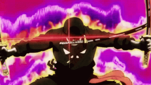 Zoro Samurai Sword Fire GIF  GIFDBcom